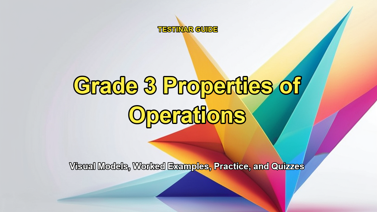 Grade 3 Properties of Operations