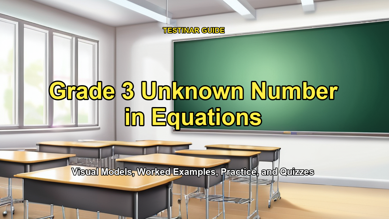 Grade 3 Unknown Number in Equations