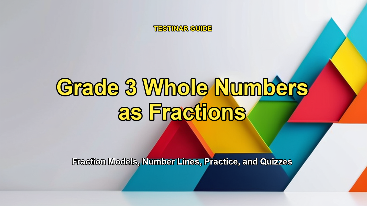 Grade 3 Whole Numbers as Fractions
