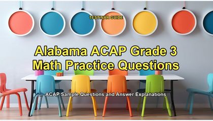 Alabama ACAP Grade 3 Math Practice Questions