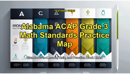 Alabama ACAP Grade 3 Math Standards Practice Map