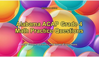 Alabama ACAP Grade 4 Math Practice Questions