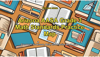Arizona AASA Grade 3 Math Standards Practice Map
