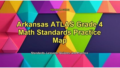 Arkansas ATLAS Grade 4 Math Standards Practice Map