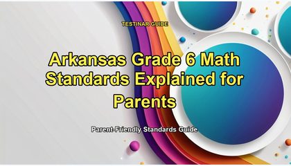 Arkansas Grade 6 Math Standards Explained for Parents