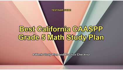 Best California CAASPP Grade 5 Math Study Plan