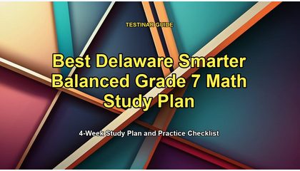 Best Delaware Smarter Balanced Grade 7 Math Study Plan