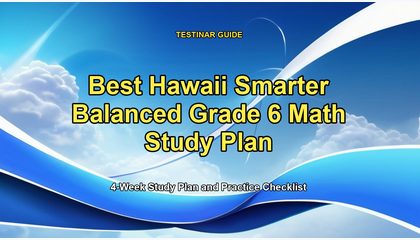 Best Hawaii Smarter Balanced Grade 6 Math Study Plan