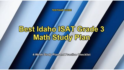 Best Idaho ISAT Grade 3 Math Study Plan