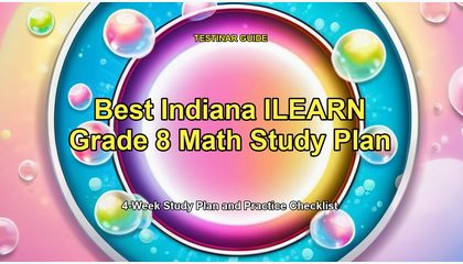 Best Indiana ILEARN Grade 8 Math Study Plan