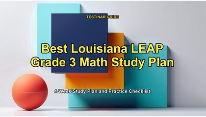 Best Louisiana LEAP Grade 3 Math Study Plan