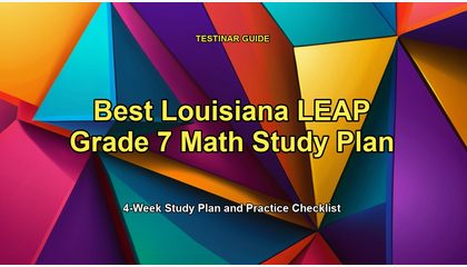 Best Louisiana LEAP Grade 7 Math Study Plan