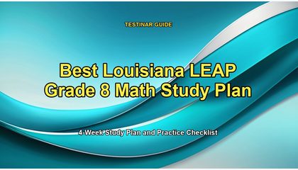 Best Louisiana LEAP Grade 8 Math Study Plan
