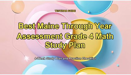 Best Maine Through Year Assessment Grade 4 Math Study Plan