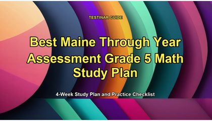 Best Maine Through Year Assessment Grade 5 Math Study Plan