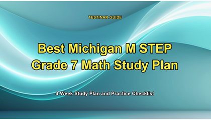 Best Michigan M STEP Grade 7 Math Study Plan