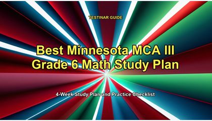 Best Minnesota MCA III Grade 6 Math Study Plan