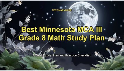 Best Minnesota MCA III Grade 8 Math Study Plan