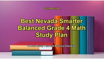 Best Nevada Smarter Balanced Grade 4 Math Study Plan