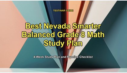 Best Nevada Smarter Balanced Grade 8 Math Study Plan
