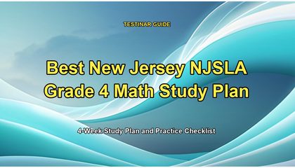Best New Jersey NJSLA Grade 4 Math Study Plan