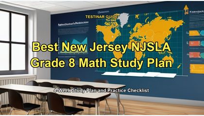 Best New Jersey NJSLA Grade 8 Math Study Plan