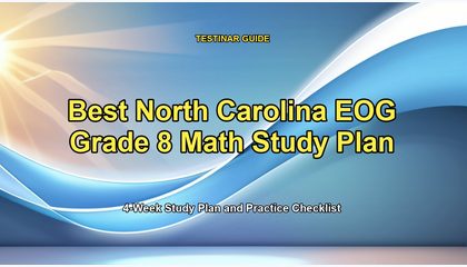 Best North Carolina EOG Grade 8 Math Study Plan