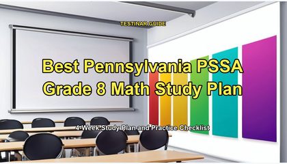Best Pennsylvania PSSA Grade 8 Math Study Plan