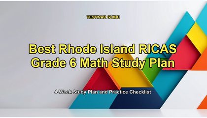 Best Rhode Island RICAS Grade 6 Math Study Plan