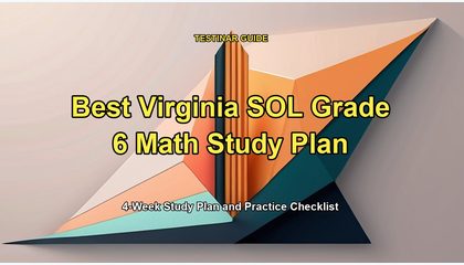 Best Virginia SOL Grade 6 Math Study Plan