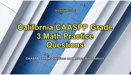 California CAASPP Grade 3 Math Practice Questions
