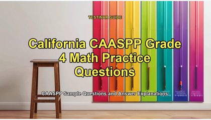California CAASPP Grade 4 Math Practice Questions