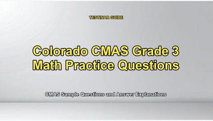 Colorado CMAS Grade 3 Math Practice Questions