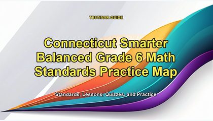 Connecticut Smarter Balanced Grade 6 Math Standards Practice Map