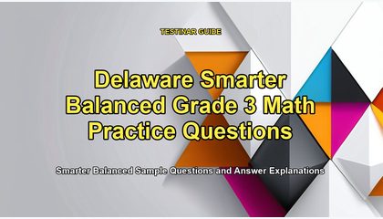Delaware Smarter Balanced Grade 3 Math Practice Questions