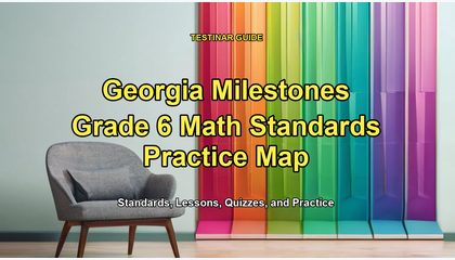 Georgia Milestones Grade 6 Math Standards Practice Map