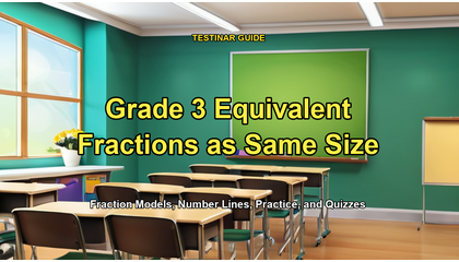 Grade 3 Equivalent Fractions as Same Size