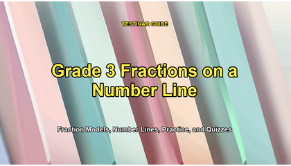 Grade 3 Fractions on a Number Line