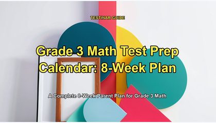 Grade 3 Math Test Prep Calendar: 8-Week Plan