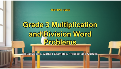 Grade 3 Multiplication and Division Word Problems