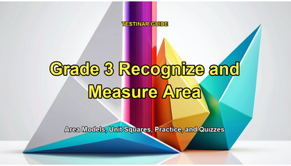 Grade 3 Recognize and Measure Area