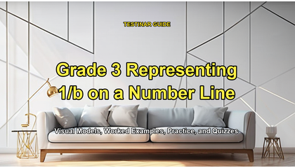 Grade 3 Representing 1/b on a Number Line
