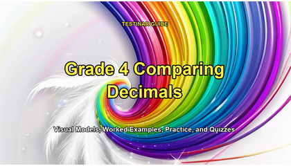 Grade 4 Comparing Decimals