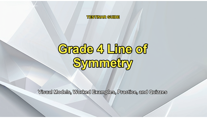 Grade 4 Line of Symmetry