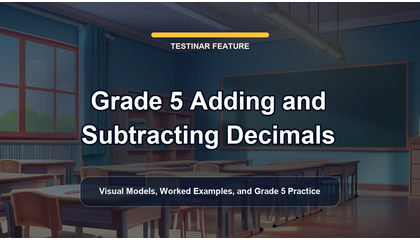 Grade 5 Adding and Subtracting Decimals