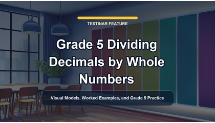 Grade 5 Dividing Decimals by Whole Numbers