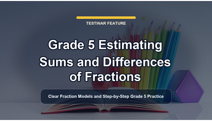 Grade 5 Estimating Sums and Differences of Fractions