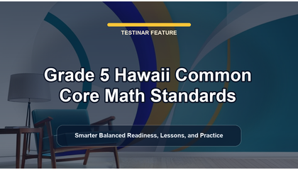 Grade 5 Hawaii Common Core Math Standards