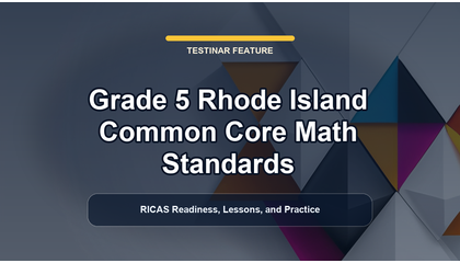 Grade 5 Rhode Island Common Core Math Standards