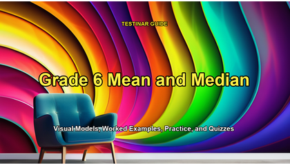 Grade 6 Mean and Median